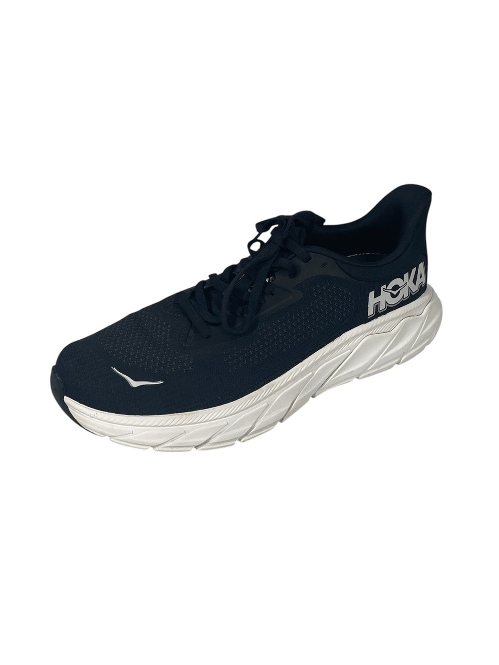 Hoka Arahi 7 Running Shoes Sneakers Womens 10 D Wide Black White Lightweight